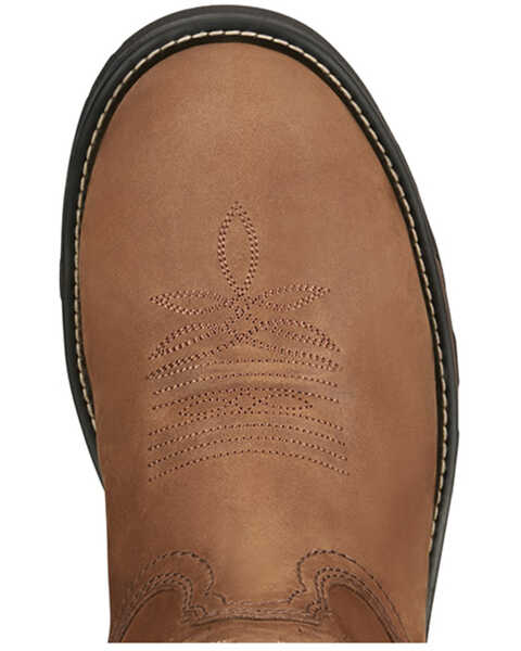 Image #6 - Tony Lama Men's Boom Saddle Cowhide Pull On Western Work Boots - Composite Toe , Tan, hi-res