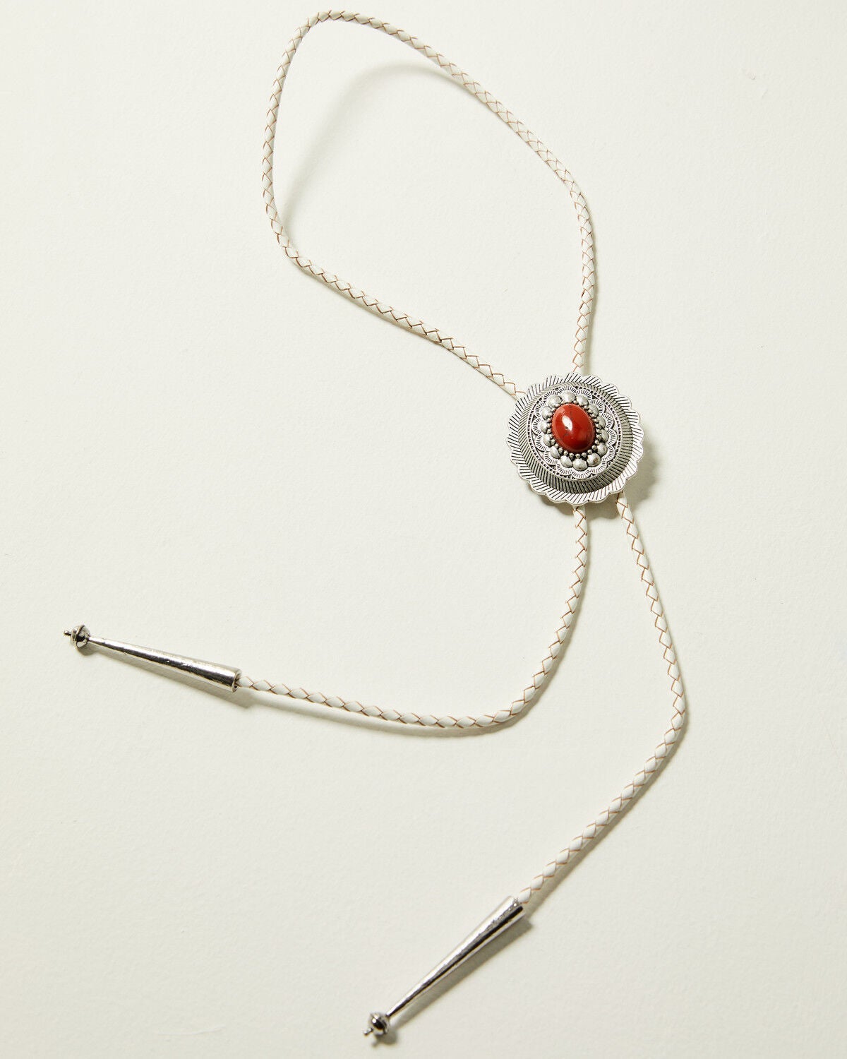 Image #1 - Shyanne Women's Agate Concho Bolo Tie, Silver, hi-res