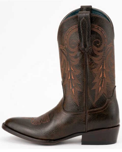 Image #3 - Ferrini Men's Remington Western Boots - Medium Toe, Chocolate, hi-res