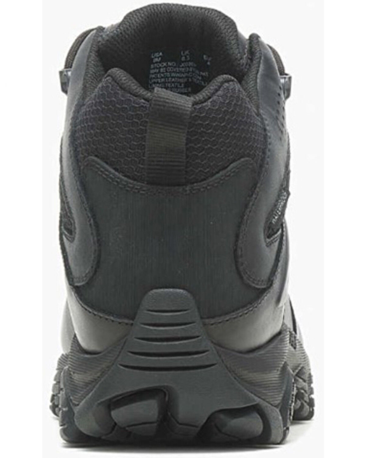 Image #4 - Merrell Men's Moab 3 Mid Tactical Response Waterproof Work Boots - Soft Toe, Black, hi-res