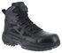 Image #1 - Reebok Women's Stealth 6" Lace-Up Side Zip Work Boots - Composite Toe, Black, hi-res