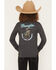 Image #1 - Wrangler Boys' Long Live Cowboys Long Sleeve Graphic T-Shirt, Navy, hi-res
