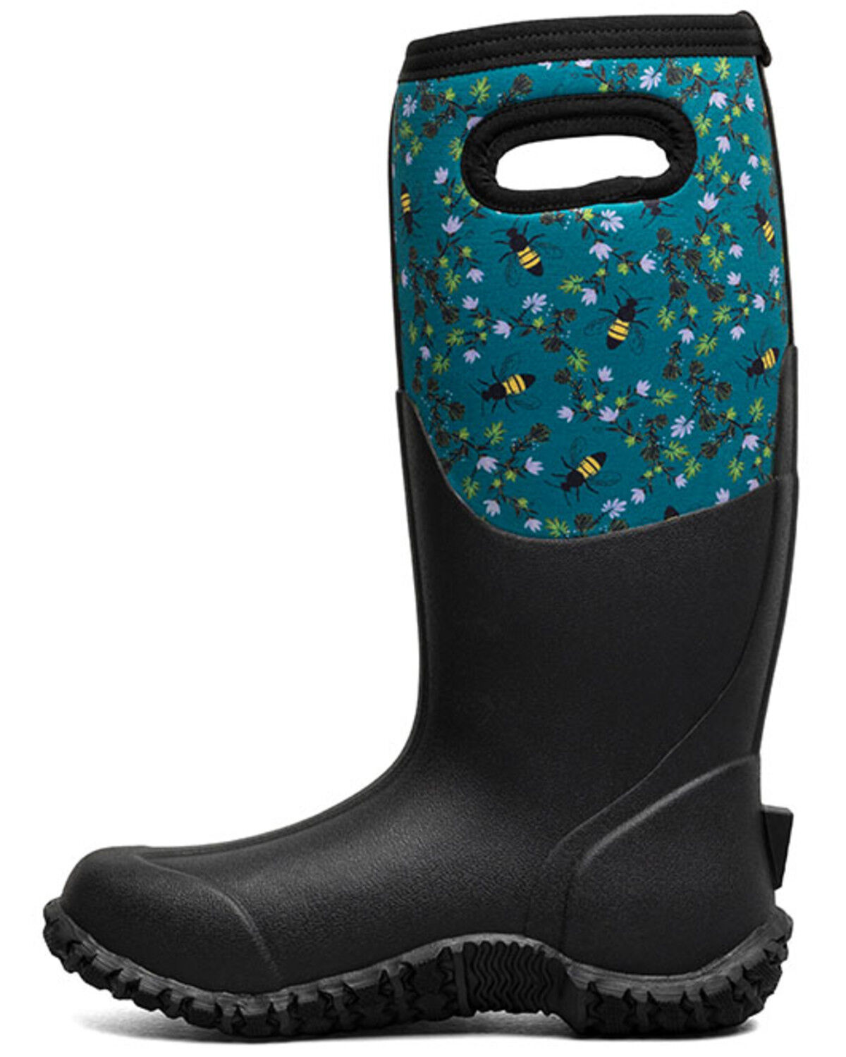 Image #3 - Bogs Women's Mesa Bees Rubber Boots - Round Toe, Turquoise, hi-res