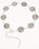 Image #2 - Shyanne Women's Floral Medallion Chain Concho Belt, Silver, hi-res