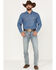 Image #3 - Hooey Men's Revolver Light Wash Slim Straight Reflex Jeans, Light Wash, hi-res