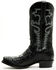 Image #3 - El Dorado Men's Exotic American Alligator Western Boots - Square Toe, Black, hi-res