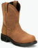 Image #1 - Justin Women's 8" Darby Wellington Work Boots - Nano Composite Toe, Brown, hi-res