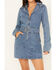 Image #3 - Show Me Your Mumu Women's Outlaw Medium Wash Denim Mini Dress, Medium Wash, hi-res