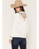 Image #4 - Wild Moss Women's Embroidered Button-Down Long Sleeve Top, White, hi-res