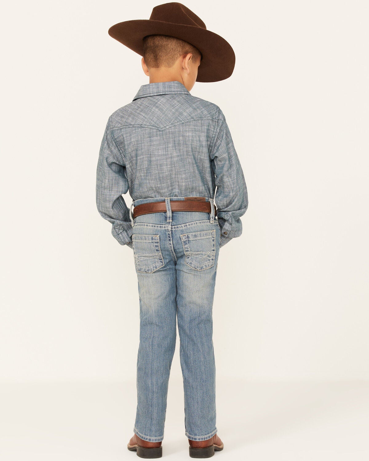 Cody James Boys' Clovehitch Light Wash Stretch Slim Straight Jeans - Sizes 4-8, Light Wash, hi-res
