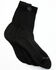 Image #1 - Dan Post Men's Lites Crew White Socks - Size 7 to 10, Black, hi-res