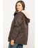 Outback Trading Co. Women's Woodbury Canyonland Jacket with Sherpa Hood, Brown, hi-res