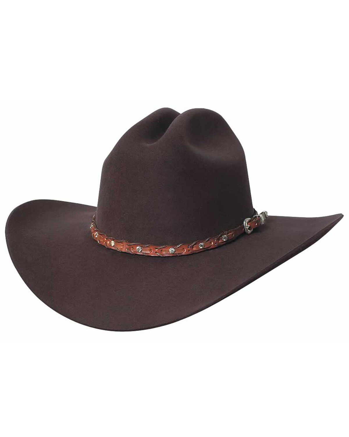 Image #1 - Bullhide Pistol Pete 6X Premium Wool Cowboy Hat, Chocolate, hi-res