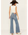 Image #3 - Levi's Women's Light Wash High Rise Slim Stretch Bell Jeans , Light Wash, hi-res