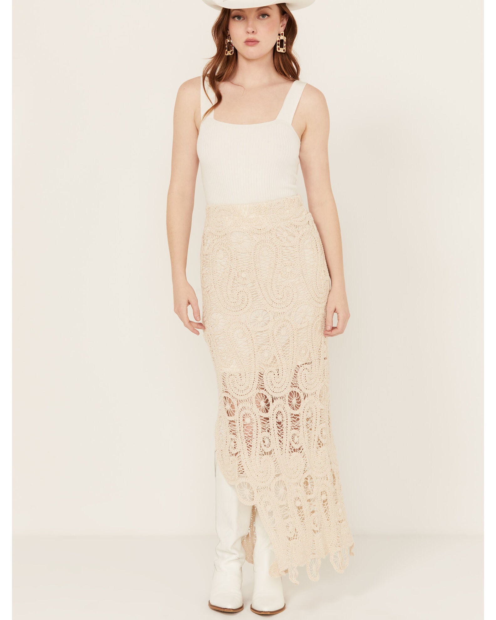 Product Name: Miss Me Women's Crochet Skirt