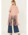 Image #4 - Fornia Women's Fringe Faux Suede Vest, Pink, hi-res
