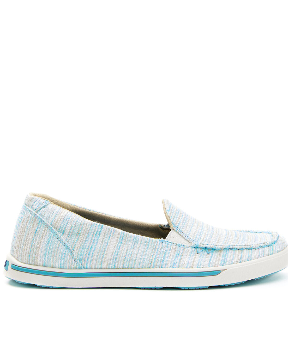 Image #2 - Wrangler Footwear Retro Women's Casual Shoes - Moc Toe, Blue, hi-res
