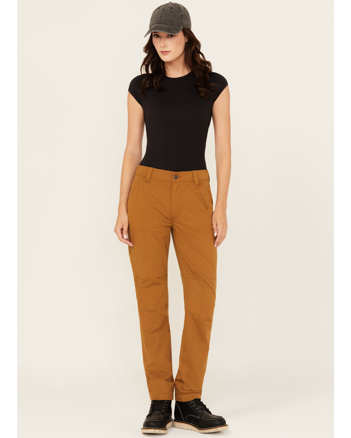 Image #1 - Lucky Brand Workwear Women's Canvas Carpenter Work Pants, Bronze, hi-res