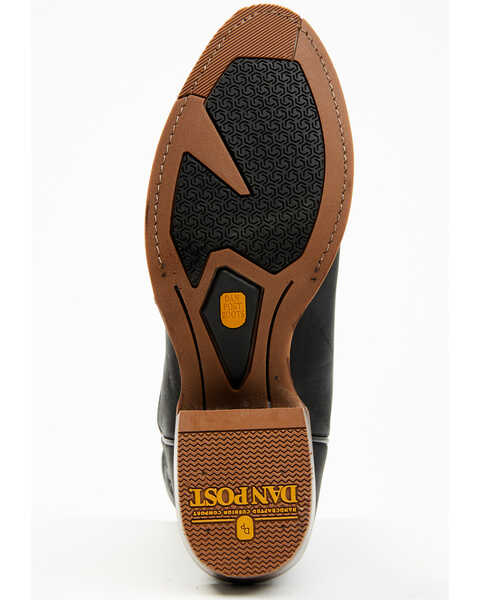 Image #7 - Dan Post Men's 12" Leon Western Performance Boots - Medium Toe, Black, hi-res