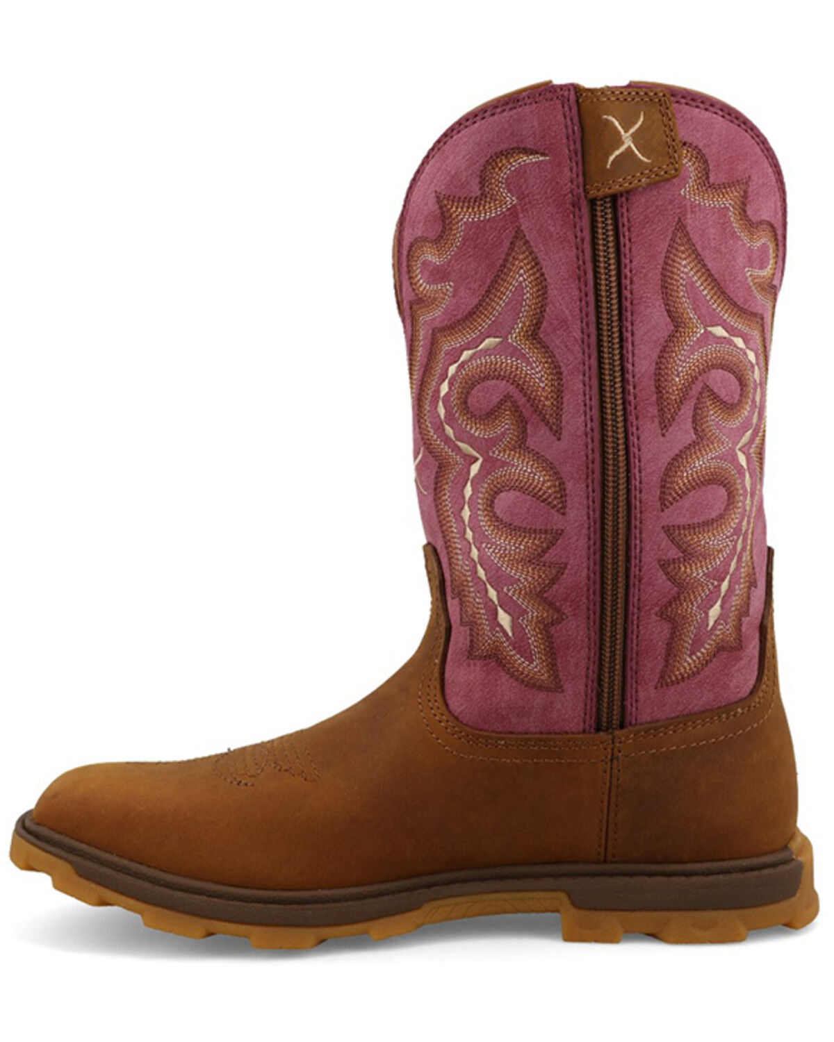 Image #3 - Twisted X Women's 10" UltraLite™ Performance Western Boots - Broad Square Toe, Pecan, hi-res