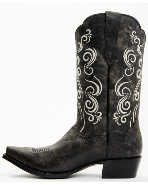 Image #3 - Moonshine Spirit Men's Clover Black Western Boots - Snip Toe , Black, hi-res