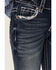 Image #4 - Shyanne Little Girls' Contrast Stitch & Embroidered Bootcut Jeans, Blue, hi-res