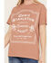 Merch Traffic Women's Chris Stapleton Rose Short Sleeve Graphic Tee, Rust Copper, hi-res