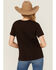 Image #4 - Wrangler Women's Horse Logo Short Sleeve Graphic Tee, Brown, hi-res
