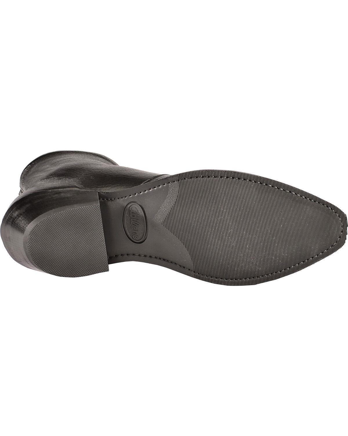 Image #5 - Abilene Western Wingtip Zipper Boots - Snip Toe, Black, hi-res