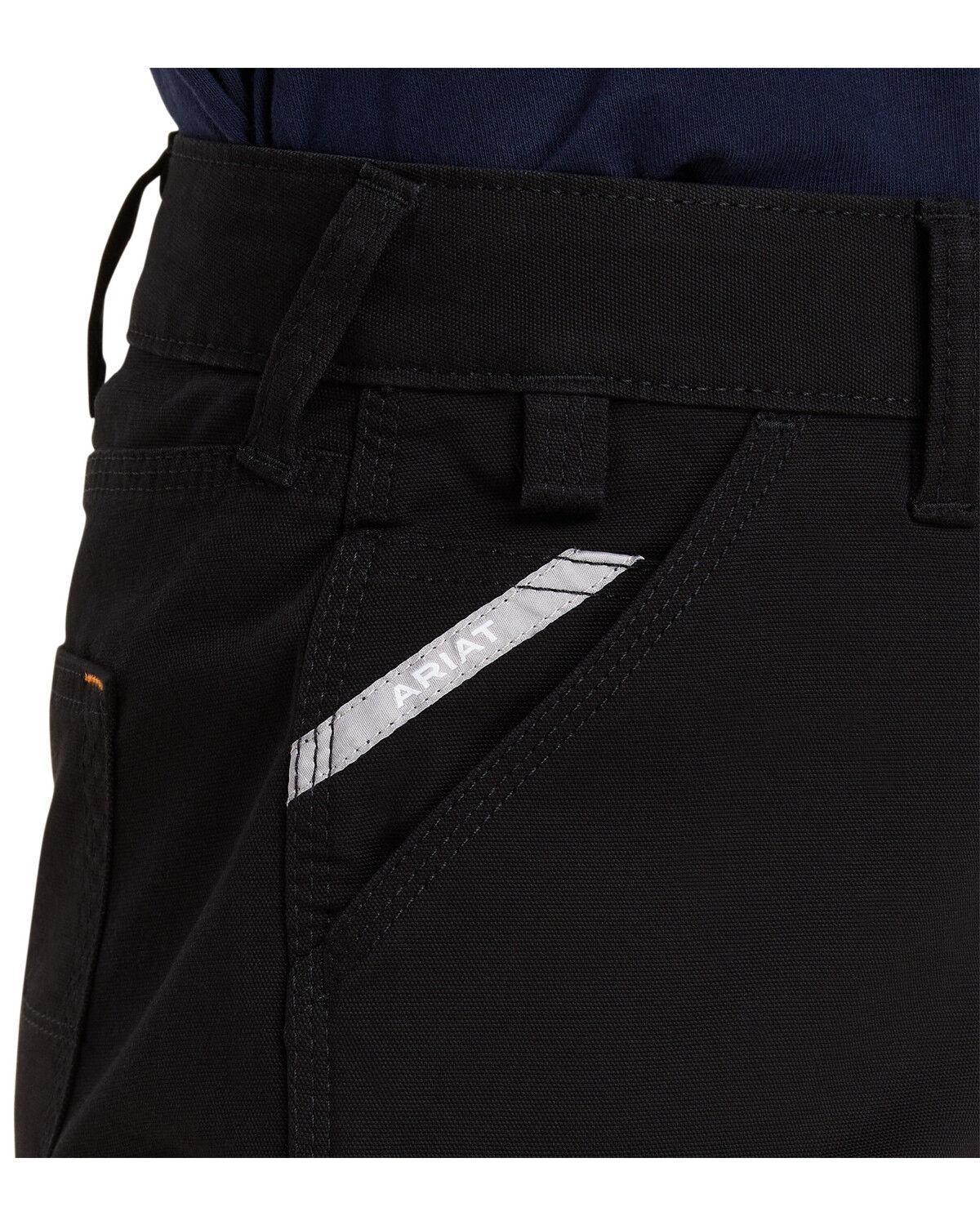Image #3 - Ariat Women's Rebar DuraStretch Made Tough Shorts, Black, hi-res