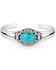 Image #1 - Montana Silversmiths Women's Blue Mesa Turquoise Cuff Bracelet, Silver, hi-res