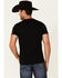 Rock & Roll Denim Men's Flag Logo Graphic Short Sleeve T-Shirt , Black, hi-res