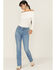 Image #1 - Shyanne Women's Georgia High Rise Bootcut Stretch Denim Jeans, Medium Wash, hi-res