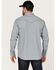 Image #4 - Moonshine Spirit Men's Bull Eye Floral Plaid Print Long Sleeve Pearl Snap Western Shirt, Navy, hi-res