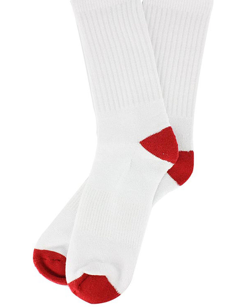 Cody James Youth Basic Crew Socks - 3 Pack, White, hi-res