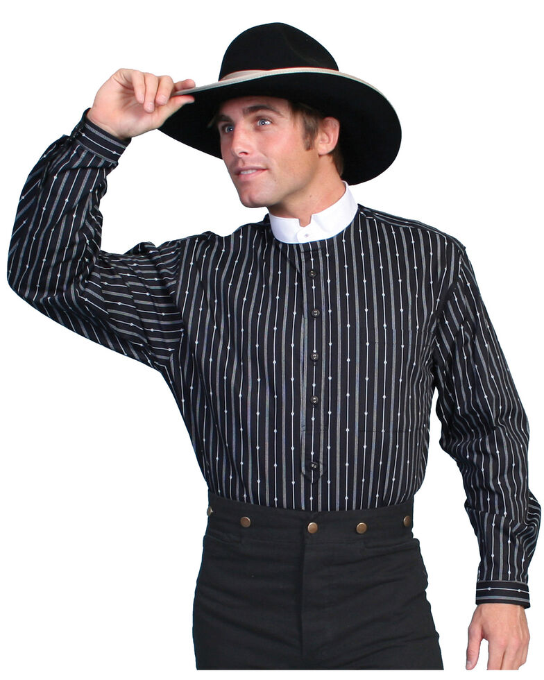 Rangewear by Scully Pinkerton Stripe Shirt - Big & Tall, Black, hi-res