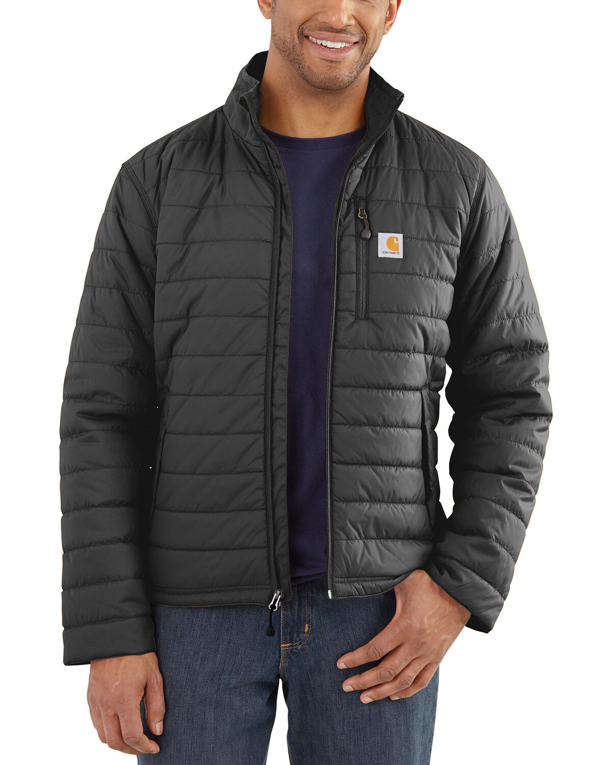 Image #2 - Carhartt Men's Gilliam Work Jacket, Black, hi-res