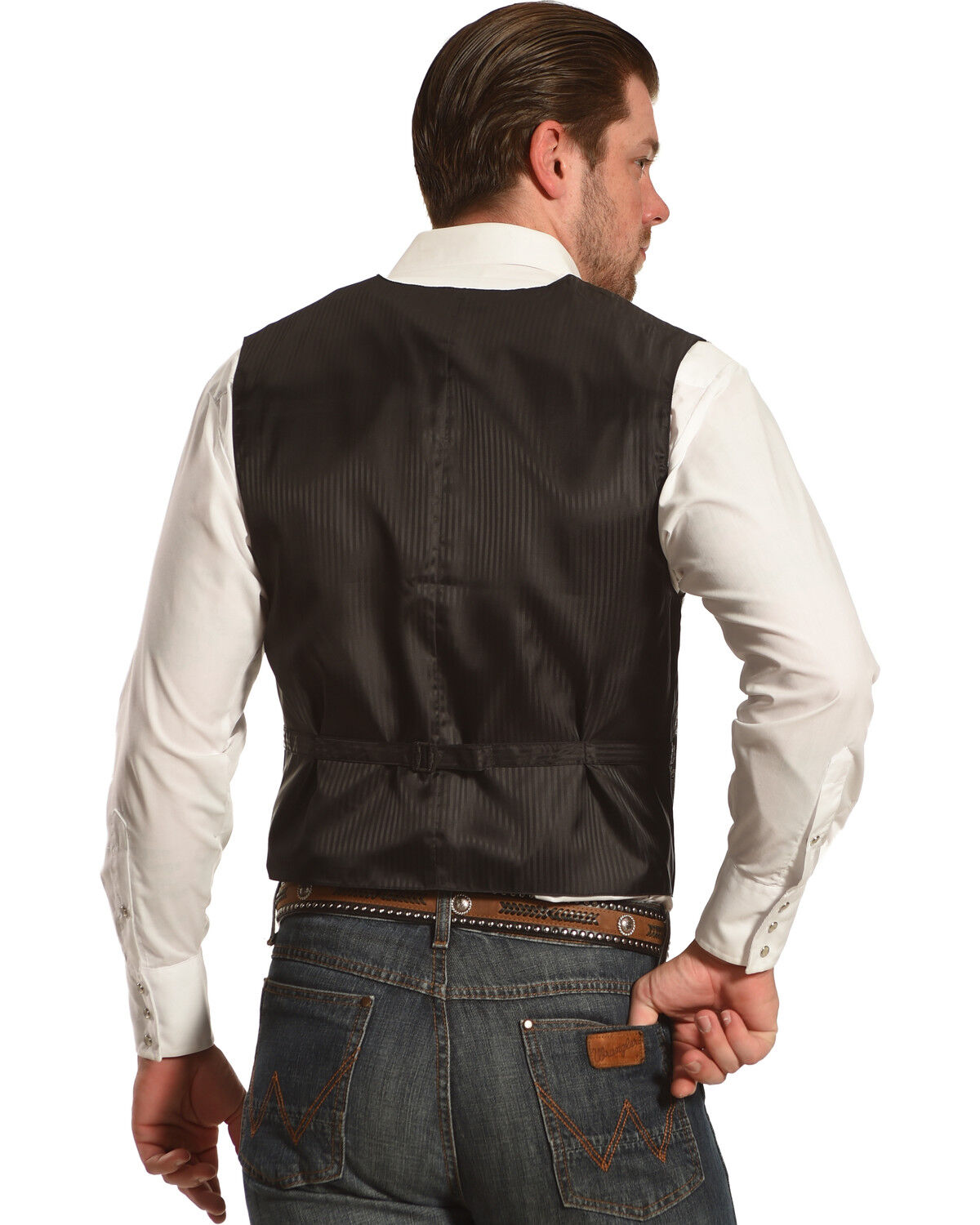 Image #3 - Cody James Men's Paisley Print Western Vest, , hi-res