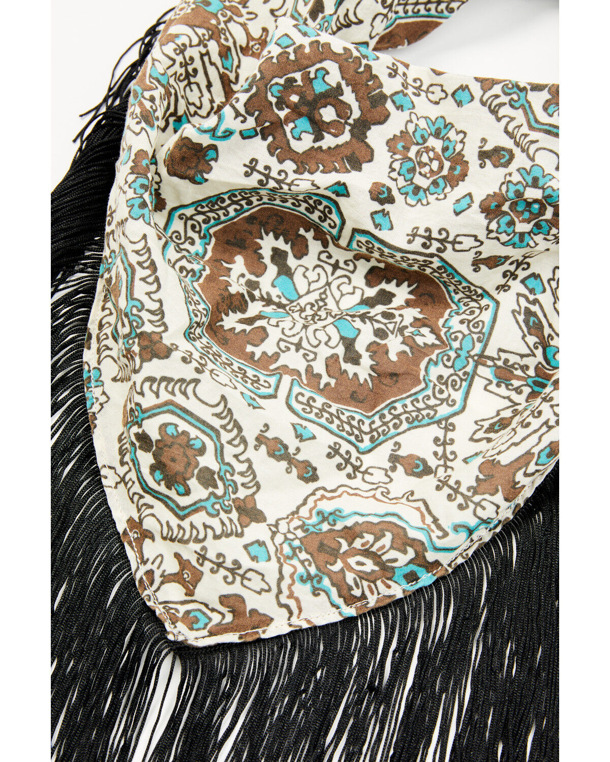 Image #3 - Idyllwind Women's Mabry Fringe Bandana, Black, hi-res