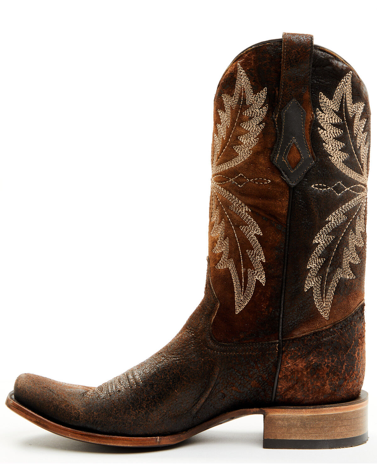 Image #3 - Corral Men's Embroidered Western Boots - Square Toe, Chocolate, hi-res