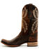 Image #3 - Corral Men's Embroidered Western Boots - Square Toe, Chocolate, hi-res