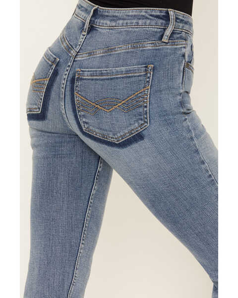 Image #4 - Idyllwind Women's Amalie Light Wash Rebel Mid Rise Bootcut Jeans, Light Wash, hi-res