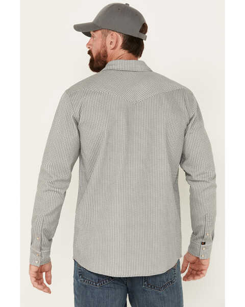 Image #4 - Cody James Men's FR Midweight Printed Long Sleeve Pearl Snap Work Shirt , Charcoal, hi-res