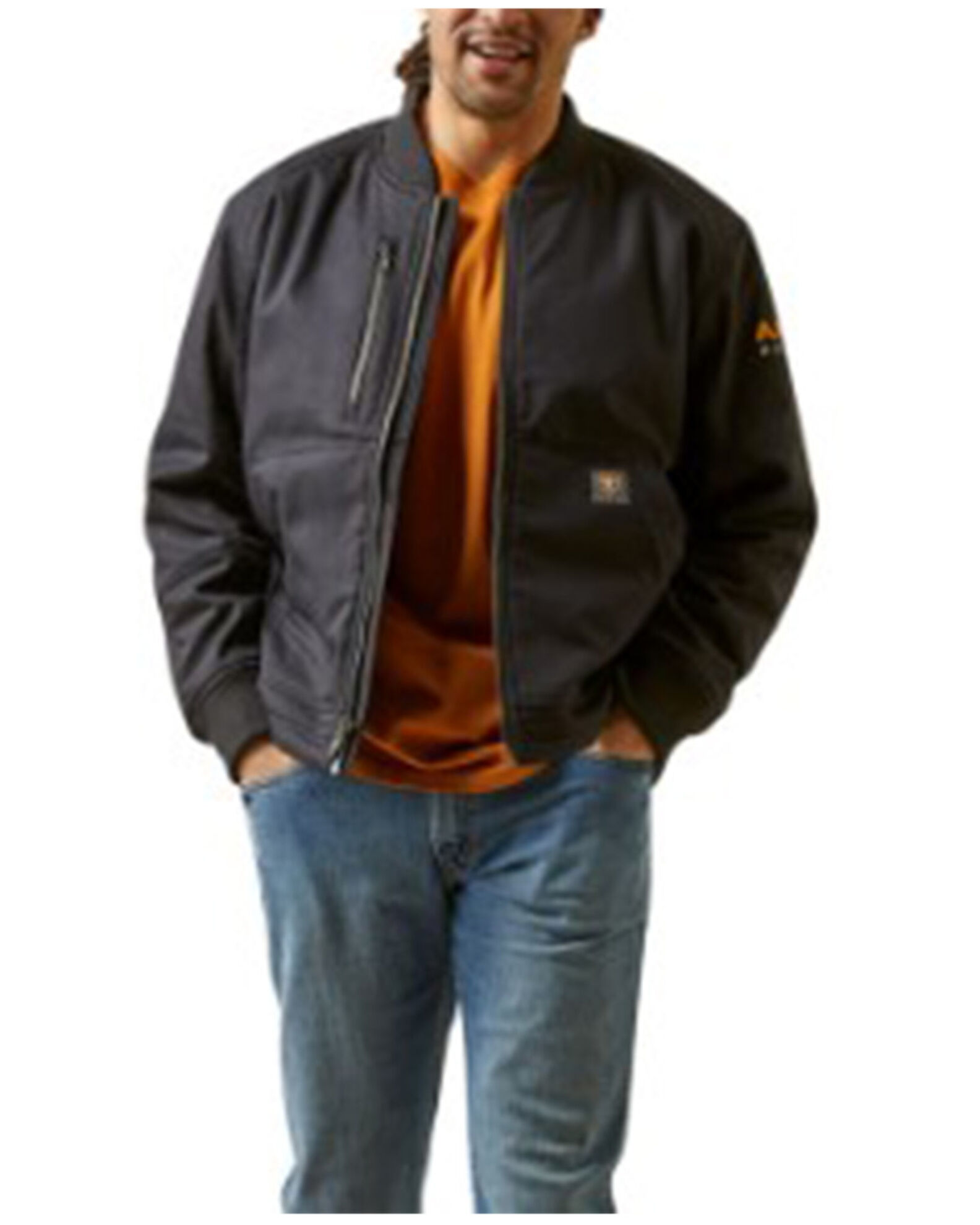 Ariat Men s Rebar Stretch Canvas Bomber Jacket