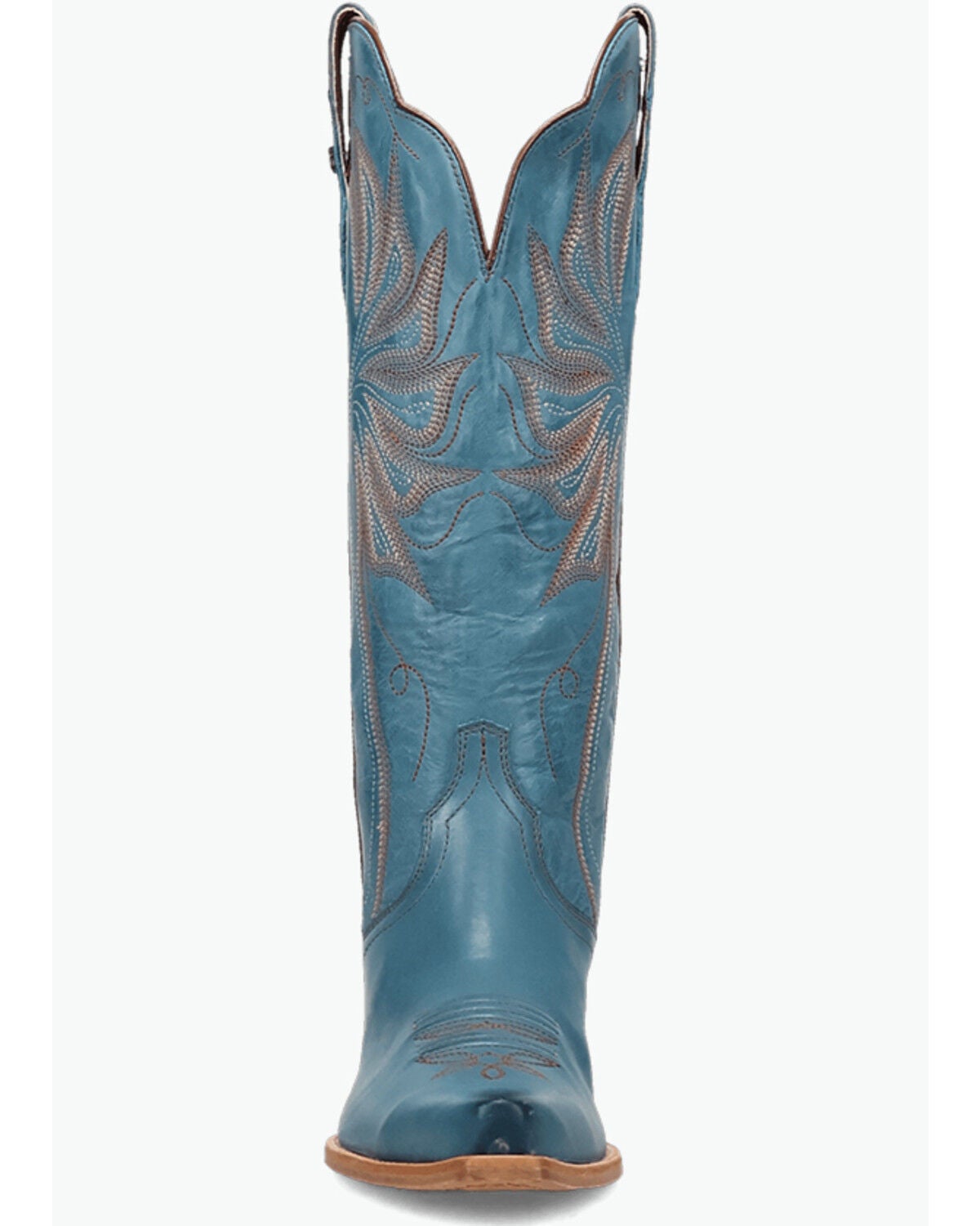 Image #4 - Dan Post Women's Grace Tall Western Boots - Snip Toe, Blue, hi-res
