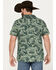 Image #4 - Cinch Men's Camp Tumbleweed Cactus Caution Short Sleeve Button-Down Shirt, Green, hi-res