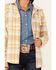 Image #3 - Kimes Ranch Delano Plaid Print Hooded Flannel Jacket , Mustard, hi-res