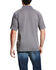 Image #2 - Ariat Men's Grey AC Pique Short Sleeve Polo Shirt, Grey, hi-res