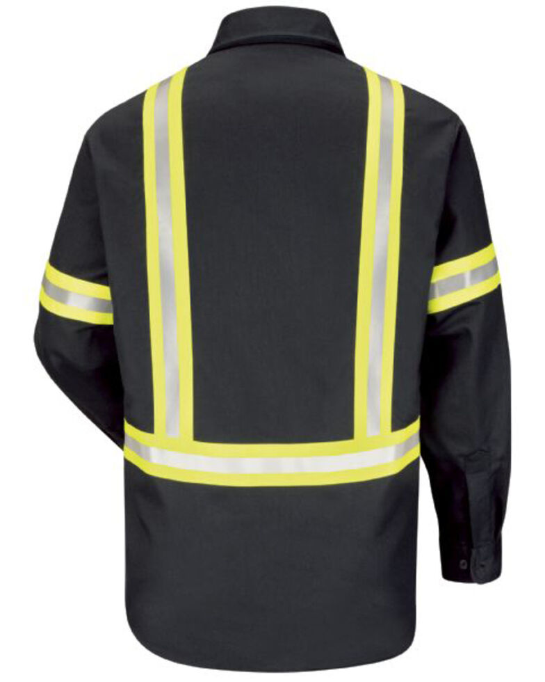 Red Kap Men S Enhanced Visibility Fr Excel Long Sleeve Work Shirt