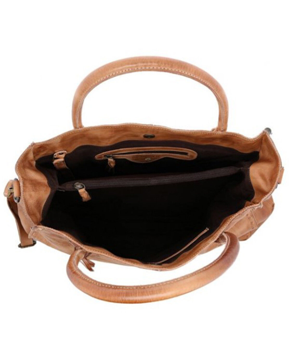 Image #4 - Bed Stu Women's Rockaway Tan Rustic Convertible Travel Bag, Tan, hi-res